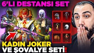 YENİ DESTANSI ŞOVALYE KADIN JOKER SETİ GELDİ  FULLEDİK EFSANE  PUBG MOBILE