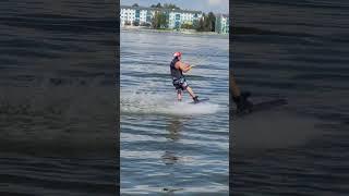 ТРАМПЛИНЫ для Surfing на озере в Альметьевске. Электрический фал. 07.08.24