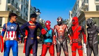 What If Many SUPERHERO in 1 CITY ???  SPIDER-MANs Story New Season 4  All Action Funny...