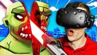 Creating EPIC WEAPON And DESTROYING VR ZOMBIES Undead Development VR Funny Gameplay