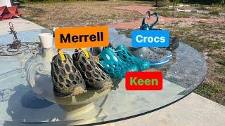 Merrell сандали и кроссовки для воды. Сравнил с Crocs.