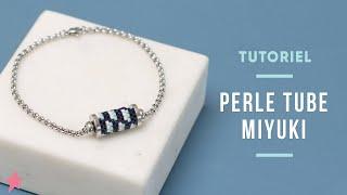 TUTORIEL  Bracelet Miyuki Homme avec Perle Tube Miyuki - Bijou Fait-Main Fête des Pères