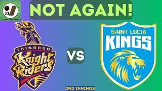 CPL Live Match Today St. Lucia Kings vs Trinbago Knight Riders - Live Cricket Watch-Along 2nd Inns