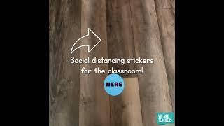 Classroom Freebies Social Distancing Stickers and Healthy Habits Posters