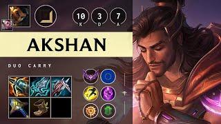 Akshan ADC vs Smolder Triple Kill Dominating - EUW Master Patch 14.16