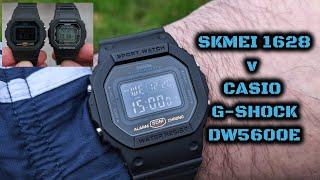 SKMEI 1628 v G Shock DW-5600E-1V Watch Quick Look