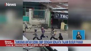Antar Siswa SMP di Makassar Tawuran dengan Senjata Tajam Busur Panah #iNewsSiang 2910