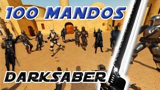 The Darksaber vs 100 Mandalorians In Virtual Reality Blade & Sorcery