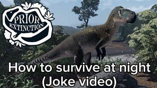 How to survive at night as a diurnal dinosaur  joke video cuz no content ideas