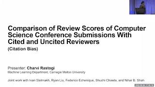 Comparison of Scores of Computer Science Conference Submissions With Cited and Uncited Reviewers