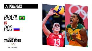 BRAZIL vs ROC  Volleyball - Highlights  Olympic Games - Tokyo 2020