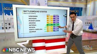 Steve Kornacki How Harris and Trump are polling in states that could decide the election