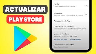 Cómo Actualizar Google Play Store A Su Última Versión 