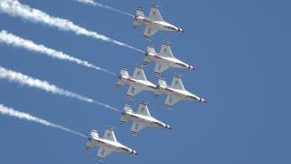 USAF Thunderbirds at California International Airshow. 2023. Saturday. 4K 60fps.