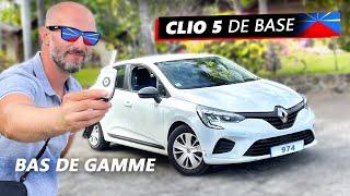Renault Clio d’entrée de gamme de location Direction La Réunion