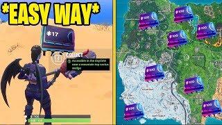 ALL FORTBYTES LOCATIONS *EASY WAY* From 1-100 Fortnite - Part 13