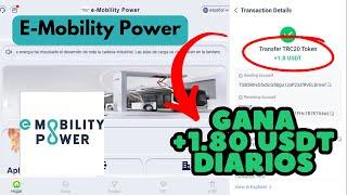 E-Mobility Power USDT Shoping Mall Pagando +$1.80 Diarios ¡Al Instante + Prueba de Pago