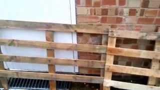 Free Fence from Recycled  Up-cycled Pallets