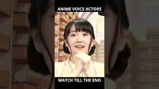 ANIME VOICE ACTORS  #Shorts