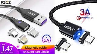 PZOZ 5A  Essager тест Магнитных USB кабелей зарядки