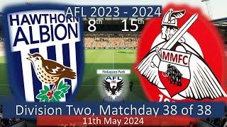 2023 - 2024 Division Two MD38 Hawthorn Albion v Milne Mammaths