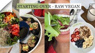 What I Eat In A Day As A Raw Vegan  Starting Over w Balance