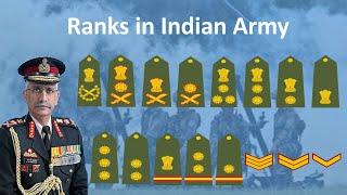 Indian Army Ranks and Insignia  Ranks in Indian Army  Indian Army Ranks in Hindi