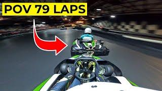 POV of 24 hour Indoor Karting Endurance Race Stint WorldKarts Kortrijk Belgium