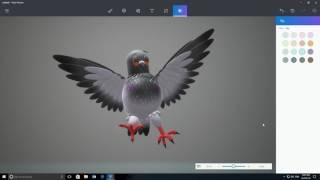 Windows 10 Paint 3D  Creating the perfect pigeon