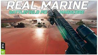 REAL MARINE PLAYS BATTLEFIELD™ 2042 PORTAL  HARDCORE  NO HUD   GLID Milsim server host Gameplay.