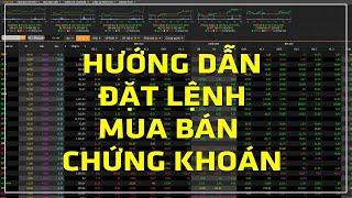 Hướng dẫn đặt lệnh mua bán chứng khoán