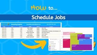 How to  Schedule Jobs  Free template  Google Sheets