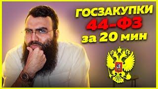 🟣 44 ФЗ - ГОСЗАКУПКИ для начинающих за 20 мин. Тендерные площадки ЕИС закупки гов ру тендеры 2023