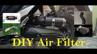 DIY modified air filter for Honda Click ADV PCX Beat Airblade Nmax Aerox and mio universal