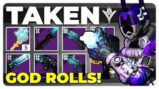 Destiny 2 NEW Taken Weapons PVE God Roll Guide & How To Farm