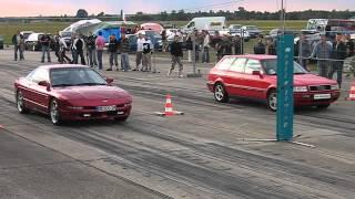 14 Mile Ford Probe 2.5V6 vs Audi 2.6V6