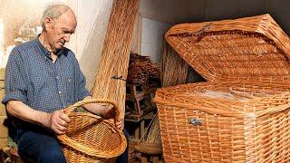 Emilio el MAESTRO CESTERO. Elaboración con mimbre de cestas y otras piezas artesanales  Documental