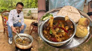 खस्सी बकरे के सीरी पाये रेसिपी  Goat Siri paaye recipe  Rawal fort Jaipur  Jaipur street food