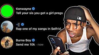 DMing 100 FAMOUS RAPPERS ASKING FOR A DARE