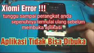 Xiomi ERROR atau BUG  Tidak Bisa Buka Semua Aplikasi  Tidak Bisa Reset Pabrik ini Solusinya...