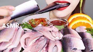 ASMR RAW GIZZARD SHAD 전어회 먹방 EATING SOUNDS.