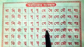 ধ +া = ধা ন + ি = নি প + ে = পে @SHOHEL.School