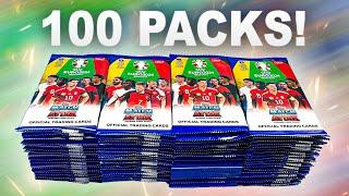 OPENING *100 PACKS* of EURO 2024 MATCH ATTAX 800 Cards