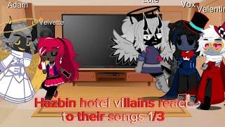 Hazbin hotel villains react to their songs 13