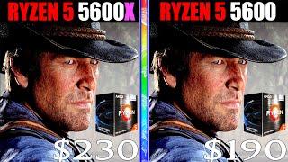 RYZEN 5 5600 vs RYZEN 5 5600X  Gaming Comparison