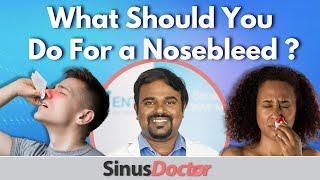 What to do during Nose Bleeding  Causes  Types of Nose Bleeding #SinusDoctor #nosebleed