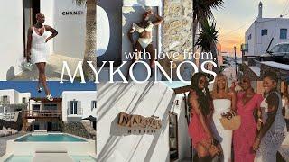 GIRLS TRIP TO MYKONOS GREECE   TRAVEL VLOG 2023 LUXURY SHOPPING ZUMA BEACH CLUB NIGHTLIFE