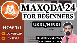 MAXQDA 24 for Beginners - Complete Guide - How to Download and Install - UrduHindi