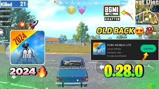 Pubg Lite Old 0.28.0 New Update 2024  Pubg Mobile Lite Old 0.28.0 Comeback Update 2024 