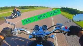 Honda Magna VS Honda VTX 1800 Can I Beat It?